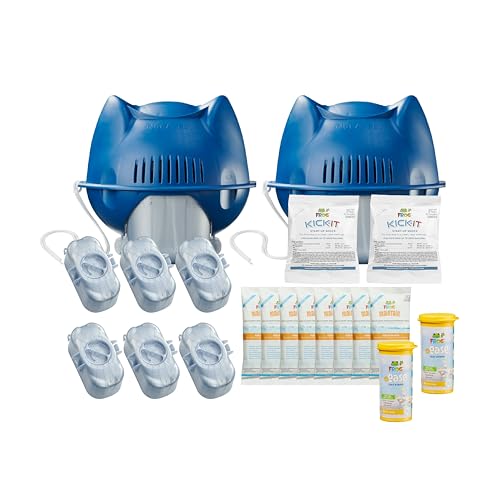 Image of FROG @Ease Floating System for Swim Spas - Quick & Easy Self-Regulating Swim Spa Sanitizer - Swim Spa Maintenance System with Sanitizing Minerals & SmartChlor Technology - 8 Month Bundle+