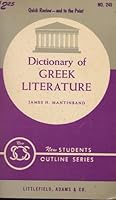 Dictionary of Greek literature B0007EQKYO Book Cover
