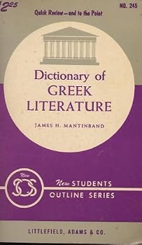 Paperback Dictionary of Greek Literature Book