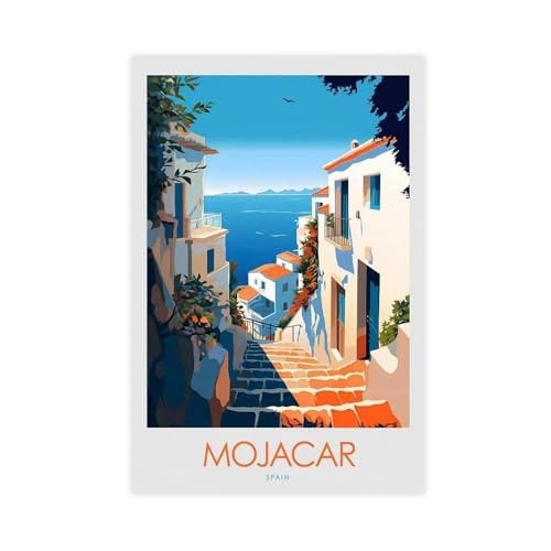 Impression sur toile Mojacar pour illuminer un salon sombre