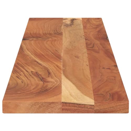 Tablero de mesa de madera maciza de acacia rectangular 180 x 40 x 2.5 cm 7