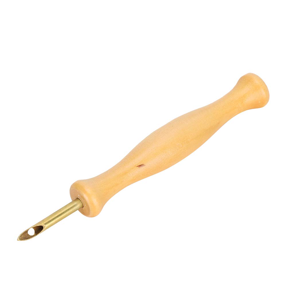 Premium Punch Needle Tool, Ergonomic Wooden Handle, Lightweight and Portable, with Fine Workmanship, Suitable for Sewing, Weaving, and Embroidery