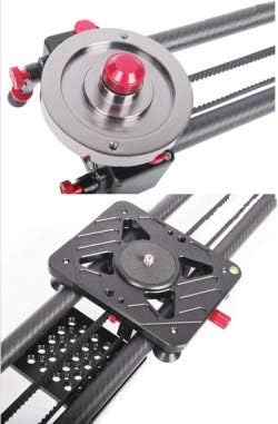 GOWE 80cm Carbon Fiber DSLR Camera Slider Track DV Video Stabilization System