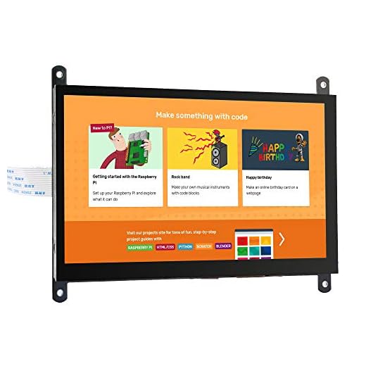 OSOYOO 7-tums DSI pekskärm LCD-skärm 800 x 480 för Raspberry Pi 4 3 3B+ 2 | Bärbar kapacitiv pekskärm med DSI-kabel | Lätt att skapa IOT-kretsar och lära dig kodning för nybörjare