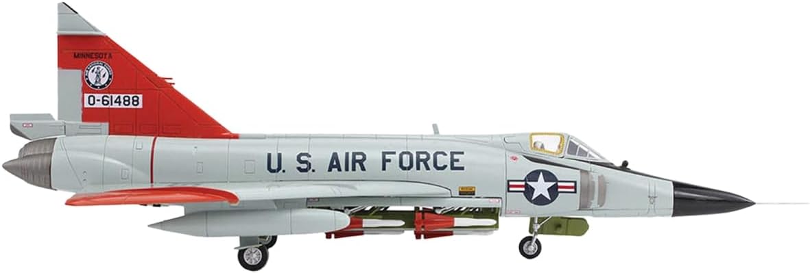 Convair F-102A Delta Dagger Interceptor Aircraft 179th Fighter Interceptor Squadron, Minnesota Air National Guard 1966 United States Air Force Air Power Series 1/72 Diecast Model Hobby Master HA3116
