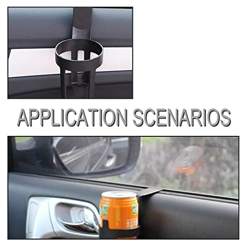 Portavasos para autos 2 piezas plástico negro miniatura 7