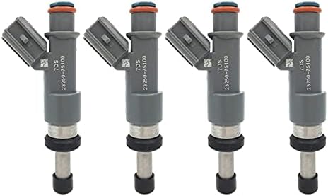 4 boquillas de inyector de combustible 23250-75100 compatibles con Toyota 10-12 4Runner Tacoma Hilux Prado 1TRFE 2TRFE 23209-75100 23250-79155