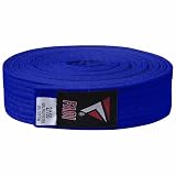 Fadi Sports Martial Arts Belt for Karate, Judo, Aikido and Taekwondo - Durable Cotton-Polyester Blend for Adults and Kids (Blue, 0)