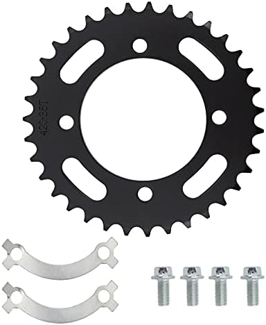 420 76mm 35 Tooth Rear Sprocket for Compatible with Pit Dirt Motor Bike 50cc 70cc 90cc 110cc 125cc 140cc 150cc 160cc 170cc 190cc CRF50 Motorcycle Replacement