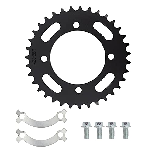 420 76Mm 35 Tooth Rear Sprocket For Compatible With Pit Dirt Motor Bike 50Cc 70Cc 90Cc 110Cc 125Cc 140Cc 150Cc 160Cc 170Cc 190Cc Crf50 Motorcycle Replacement #TOP20