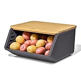 OXO Good Grips Produce Saver Root Vegetable Bin with Lid, 5 lb Capacity Potato and...