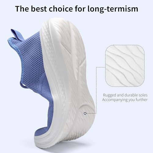 Image of VAMJAM Men's Running Shoes Slip On Walking Shoes Non Slip Lightweight Workout Breathable Gym Sneakers Fashion Mesh Sneakers