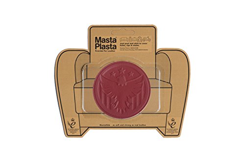 MastaPlasta Parche Autoadhesivo Premium para Reparación Instantánea de Cuero y Otros Tejidos. Rojo. Elije el tamaño y el diseño. Primeros Auxilios para sofás, Asientos de Coche, Bolsos, Chaquetas Cover