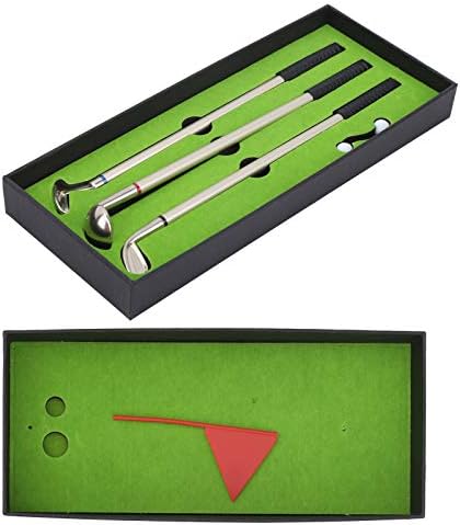 Keenso Bag Pen Set, Mini Desk Games Box Green Driving Range with Club Pens Balls Flag Gift Desktop Decor golfgolf Pen Set Keenso Bag Pen Set, Mini Desk Games Box Green Driving Range with Club Pens Balls Flag Gift Desktop Decor golfgolf Pen Set