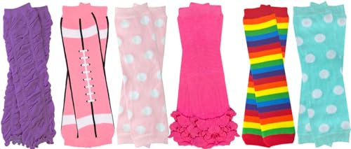 Image of juDanzy Newborn 6 Pack Baby Leg Warmers