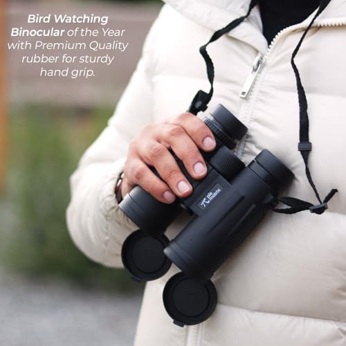 Image of Pie Matrix Swift S10 10x42 HD Binoculars | BAK4 Prism, Multi-Coated Optics, 119m /1000m Wide View, Waterproof, Ideal for Birdwatching & Safari