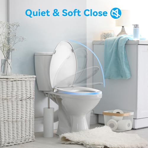 Sailtok Elongated Bidet Toilet Seat With Quiet-Close, Non-Electric Bidet Toilet Seat thumb #5