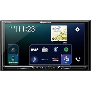 Pioneer SPH-DA230DAB 2-Din 7″ touchscreen multimedia player with Apple Carplay, Android Auto, DAB/DAB+ Digital Radio, Waze (Via Android Auto or AppRadio Mode +), Bluetooth and a 13-band GEQ