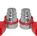 Ag Quick Coupler male nipple - Ball Style Used on Most Tractors and Machinery - Hydraulic Tractor Coupling - Iso5675 1/2" NPT - With Dust Caps