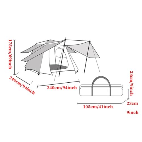 Carpa grande familiar instantánea azul 5-8 personas miniatura 7
