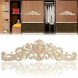 Praktische Größe: Maße: ca. 30 x 5 x 0,8 cm, dieser Holzschnitzaufkleber ist kompakt und dennoch auffällig. Es ist leicht, so dass es einfach zu handhaben und zu installieren ist. Aktualisieren Sie Ihre Möbel oder fügen Sie Ihren DIY-Projekten mühelos ein einzigartiges Element hinzu.