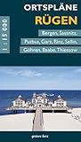  Ortspläne Rügen: Mit Bergen, Sassnitz, Putbus, Garz, Binz, Sellin, Göhren, Baabe, Thiessow. (Stadt- und Ortspläne)