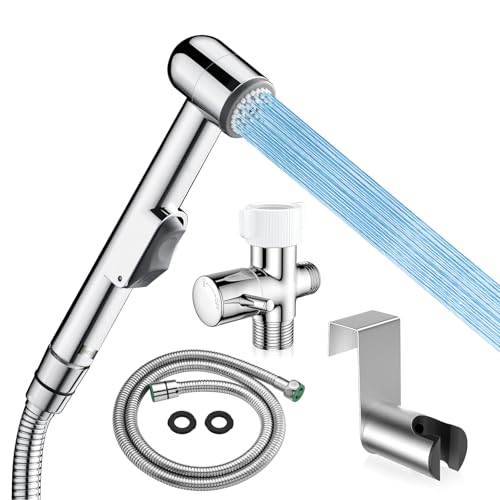 Bidet Toilet Attachment NESTLEAP Handheld Bidet Sprayer for Toilet with Adjustable Water Pressure – Feminine Hygiene...