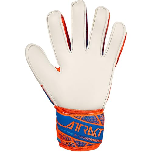 Reuch 5562515-2290_5 5562515 Attract Freegel Silver Junior Soccer Keeper Gloves [2290] Hot Orange/Blue