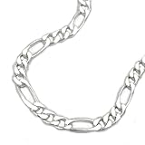 Material: Sterling-Silber 925 Gallay Armband Figaro 5 mm 925 Silber 21 cm