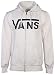 Vans Men's Classic Logo Full Zip Skateboarding Hoodie-Oatmeal Heather-Medium