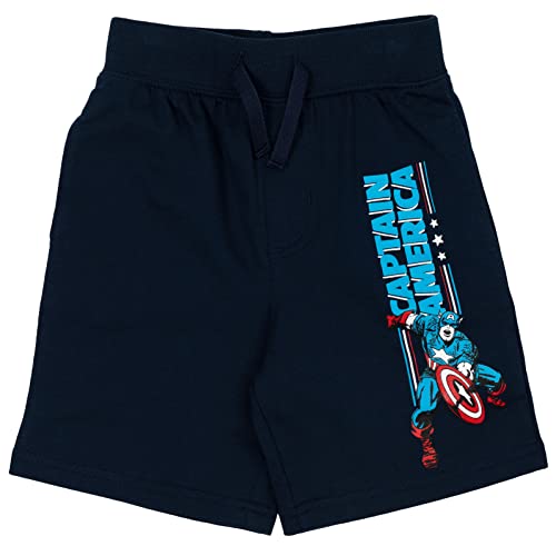 Marvel Avengers Hulk Spider-Man Captain America Little Boys French Terry 4 Pack Shorts 6 #TOP2