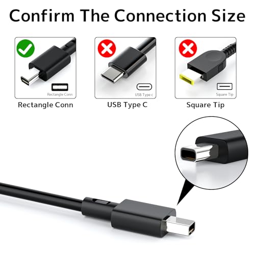 Image of 240W Charger Replacement for ASUS ROG Zephyrus ProArt TUF Power Supply Cord | Temperature control AC Adapter for Tuf A16 A18 A14 laptop ROG Zephyrus G14 G16 Flow Z13 ProArt PX13 P16 Rectangle Gaming work