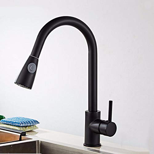 Robinet de pot de lavage de cuisine noir extensible idéal pour simplifier la préparation des repas - 2