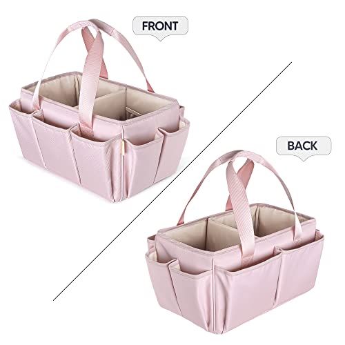 Fasrom Sewing Accessories Organizer Bag, Craft Art Supply Caddy Tote Bag For Scrapbooking And Sewing Storage, Pink (Empty Bag Only, Patent Designed) #TOP2