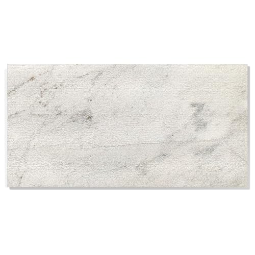 CHARMMA 12x24 Inch Marble Wall Tile, Snow Mountain White FS