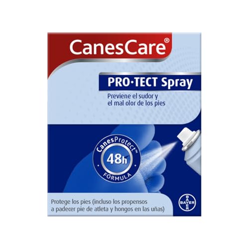 CanesCare Protect Spray Desodorante Pies, Reduce el Sudor Excesivo y Elimina el Mal Olor, Protección de Larga Duración, 150 ml