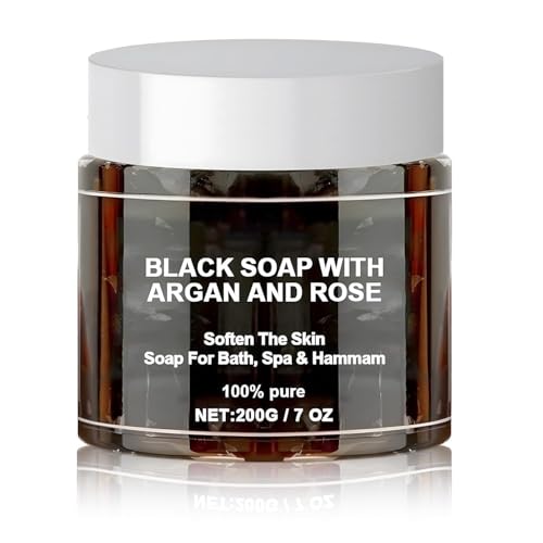 Image of Morocco Beldi With Argan And Rose soap, Morocco Beldi, Moroccan Beldi Body Wash, Moroccan Beldi Soap Hammam, Gently Soap for Bath, Spa & Hammam, Hydration, Relax Pores, Softer (Pack Of-1)