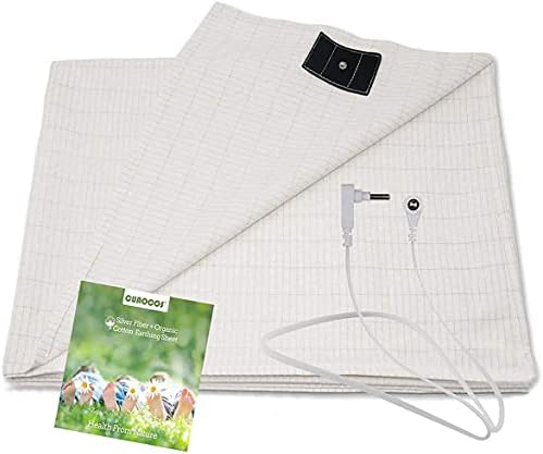 Grounding Sheet with Grounding Cord - Materials Organic Cotton and Silver Fiber Natural Wellness (27 * 52 inch)