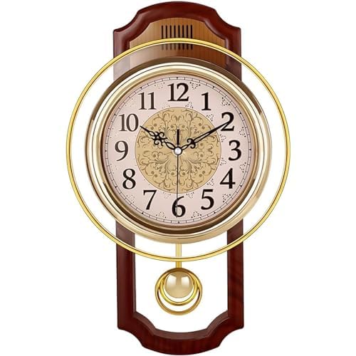 Horloge murale à pendule silencieuse pour salon sans bruit tic-tac