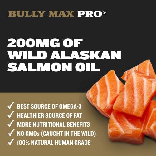 Bully Max Muscle Gain Power Chews | High Protein 11-In-1 Dog Food Supplement For Puppy And Adult Dogs | Pro Series Muscle Builder For All Breeds | Premium Ingredients | Delicious Flavor | 75 Dog Chews #TOP4