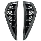 Autophoton for Dodge Ram 1500 TRX 2021-2023 Carbon Fiber Black Side Door Air Vent Fender Cover Trim 2pcs Car Accessories