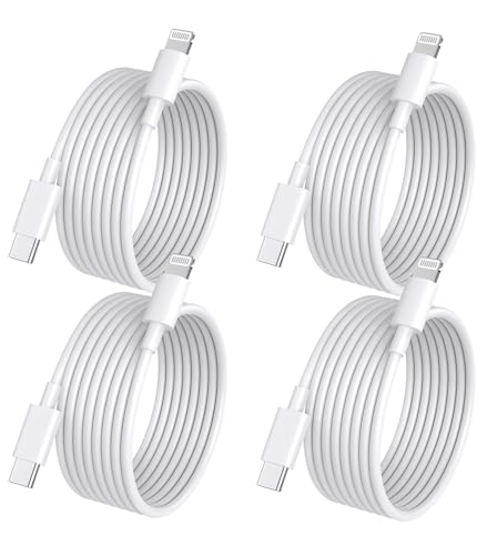 Image of USB-C to Lightning Cable Fast Charging,iPhone Charger Lightning Cable USB C | 4Pack 3FT iPhone Fast Charger Cable USB-C Power Delivery Charging Cord for iPhone 14 /13 /12 /11 /XS /XR /X /8 /iPad