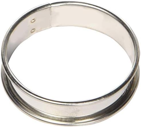 Matfer Bourgeat Stainless Steel Tart Rings, 4", Pack of 6