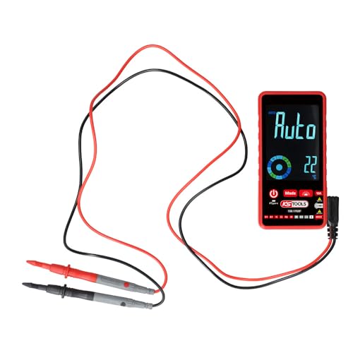 KS TOOLS - 150.1765F - Multimètre digital - Testeur électrique true RMS - Tension du courant alternatif et continu - Résistance - Fréquence - Testeur de...