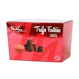 Mathez French Chocolate Truffles with Raspberry Macaron Chips, 8.8oz Box