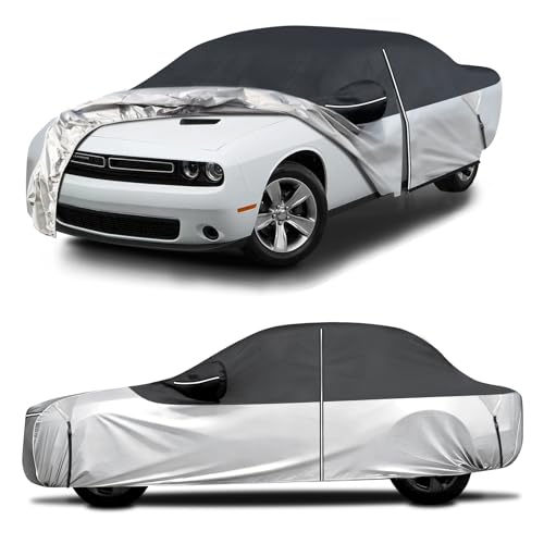 Image of Cartist Car Cover Fits for Dodge Challenger 2008-2027, All Weather Car Covers Outdoor for Challenger Accessories, Waterproof, UV Rain Snow Protection