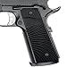Cool Hand 1911 Full Size (Commander/Government) Slim G10 Grips, Magwell Cut, 3/16" Thin, Big Scoop, Ambi Safety Cut, Sunburst Texture, These Grips Only Work with Short Bushings,H1SM-J6SM-1
