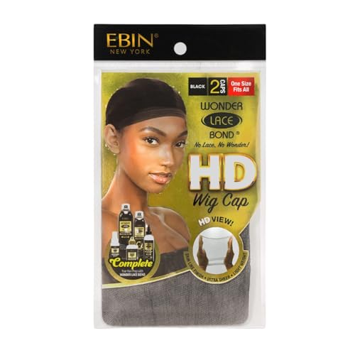 EBIN Wonder Lace Bond HD Wig Cap - Black
