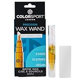 Colorsport Precision Wax Wand – Facial Hair Removal for Women, with Calendula Extract, 10 Wax Strips, Salon-Quality Results in 3 Minutes, 100% Vegan, At-Home Wax Kit