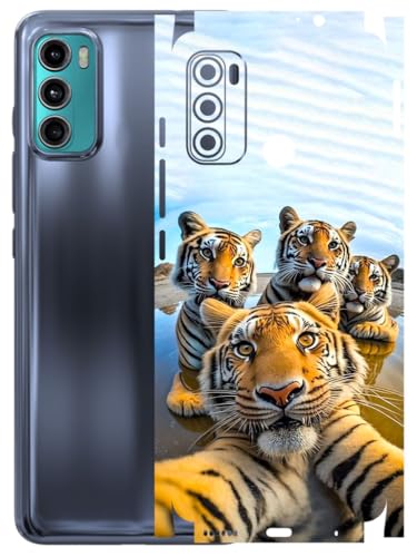 Image of AtOdds - Full Body Back Screen Guard Protector Film - Lamination Wrap Skin Sticker Compatible with Moto G60 | Scratchproof Matte Finish (Selfie)